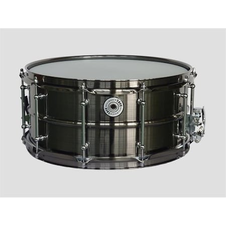 Tandesa Llc Taye BBS1465 14 x 6.5 in. MetalWorks Brushed Black Nickel Brass Drum BBS1465